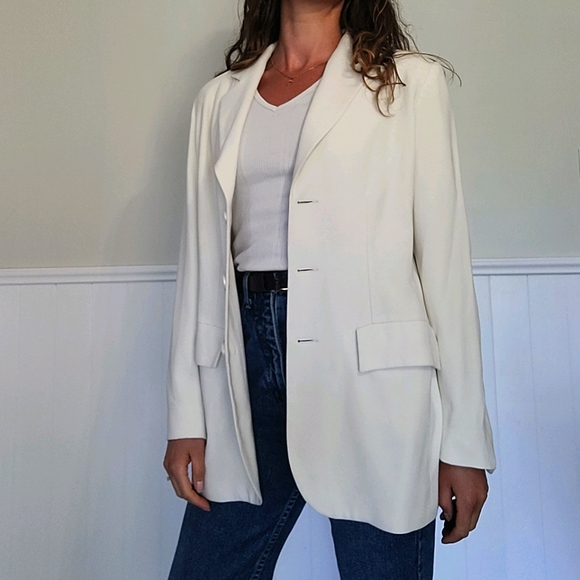 Vintage cream blazer - Picture 4 of 12